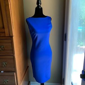 Blue Figure Enhancing Dress